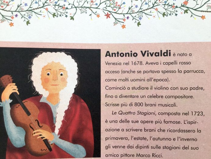 Jessica Courtney-Tickle, Le quattro stagioni di Antonio Vivaldi, Giunti