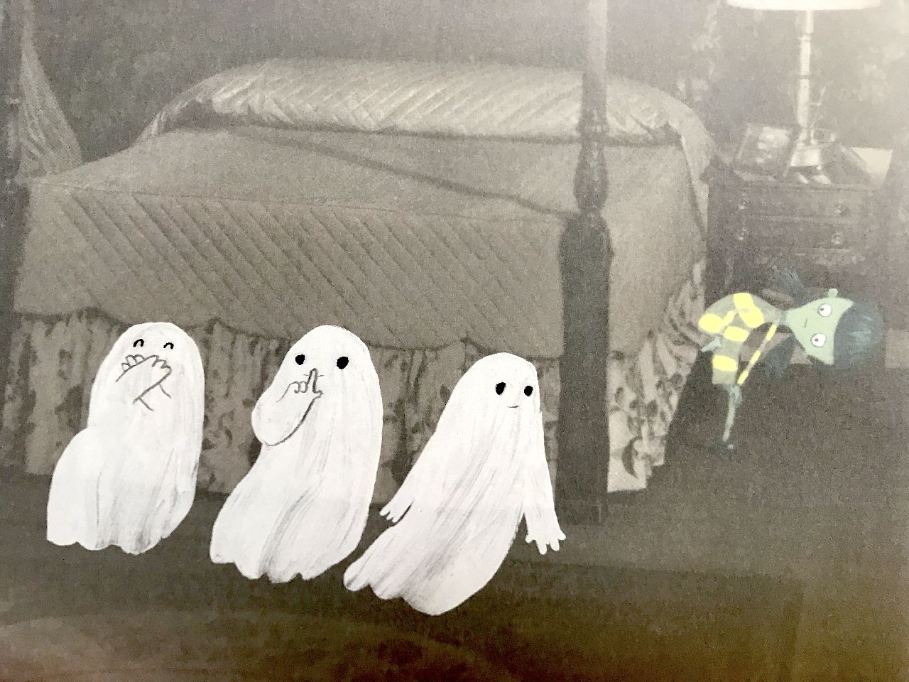 Oliver Jeffers, There's a ghost in this house, HarperCollins